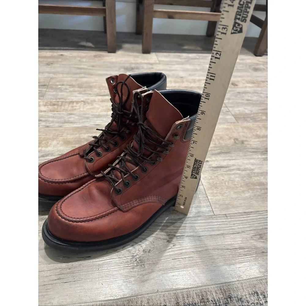 Vintage USA Red Wing 404 Moc Toe Super Sole Leather Work Boot Mens Size 11E